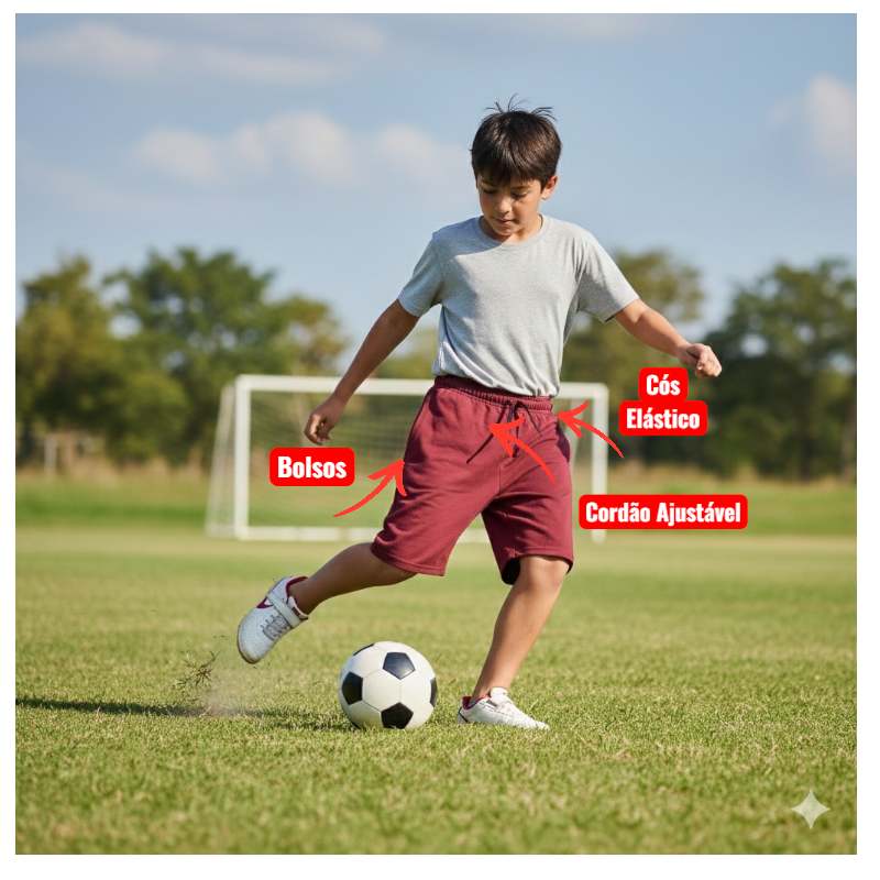 Bermuda Juvenil de Moletom