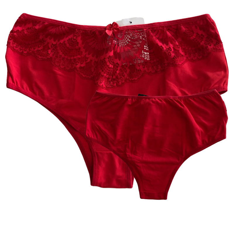 Calcinha Tradicional com Renda.
