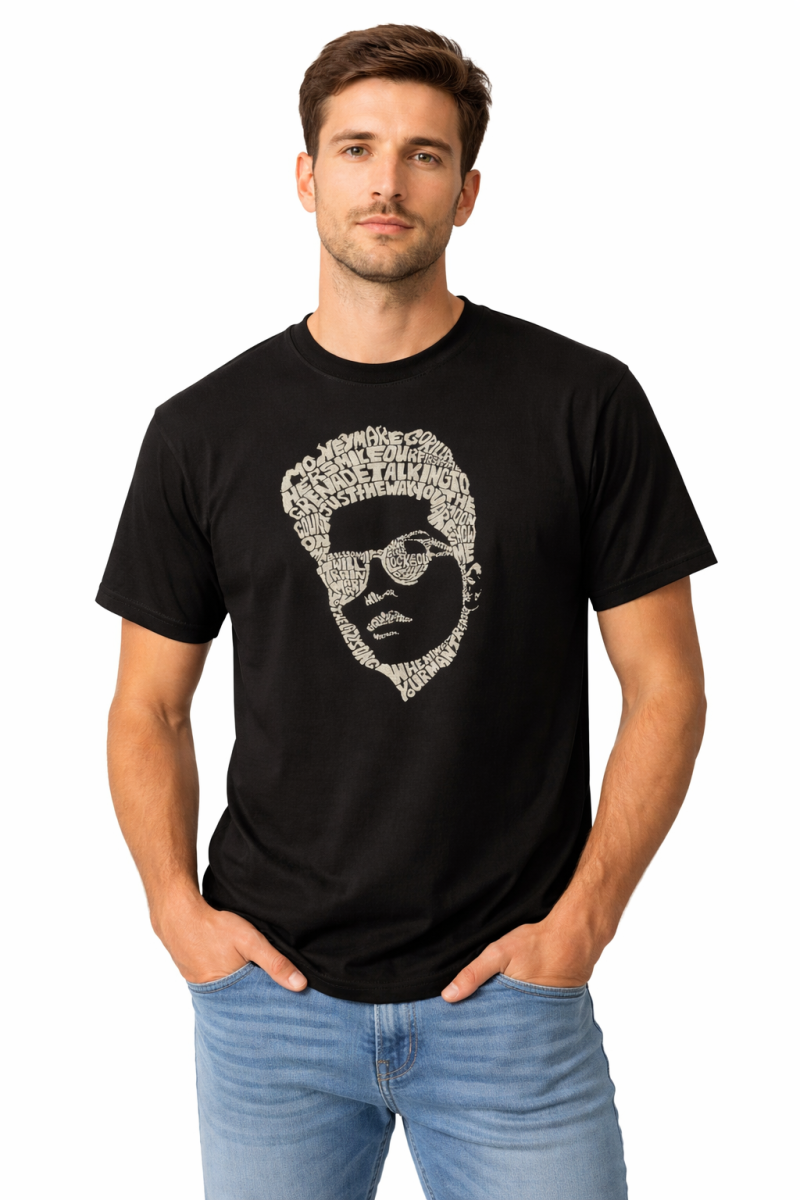 Camiseta Bruno Mars Typography Portrait