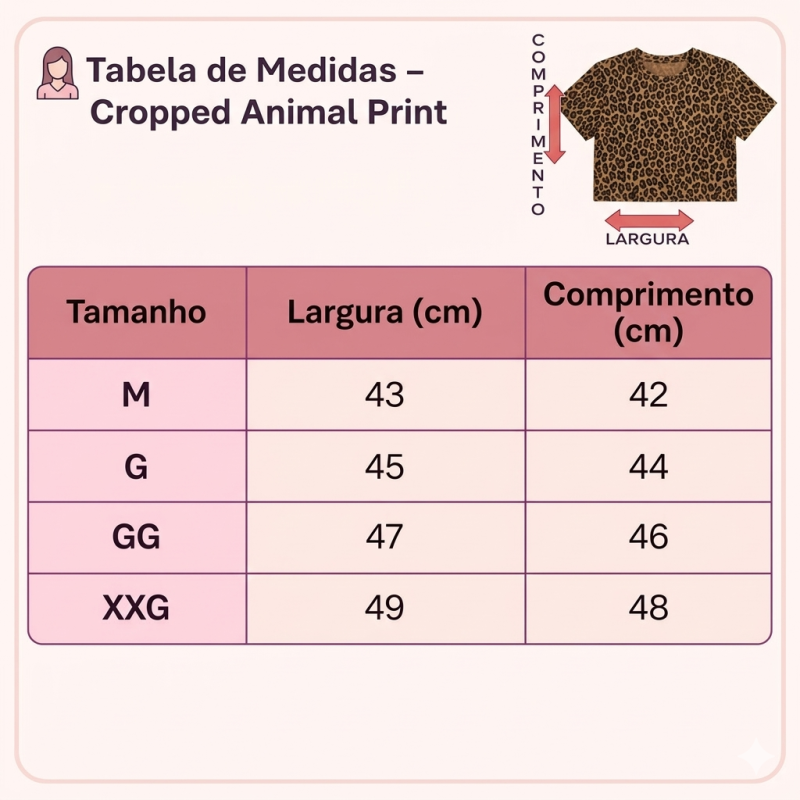 Cropped Femenino Estampado