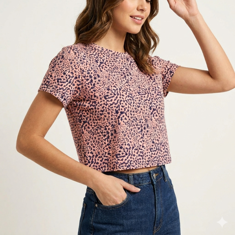 Cropped Femenino Estampado