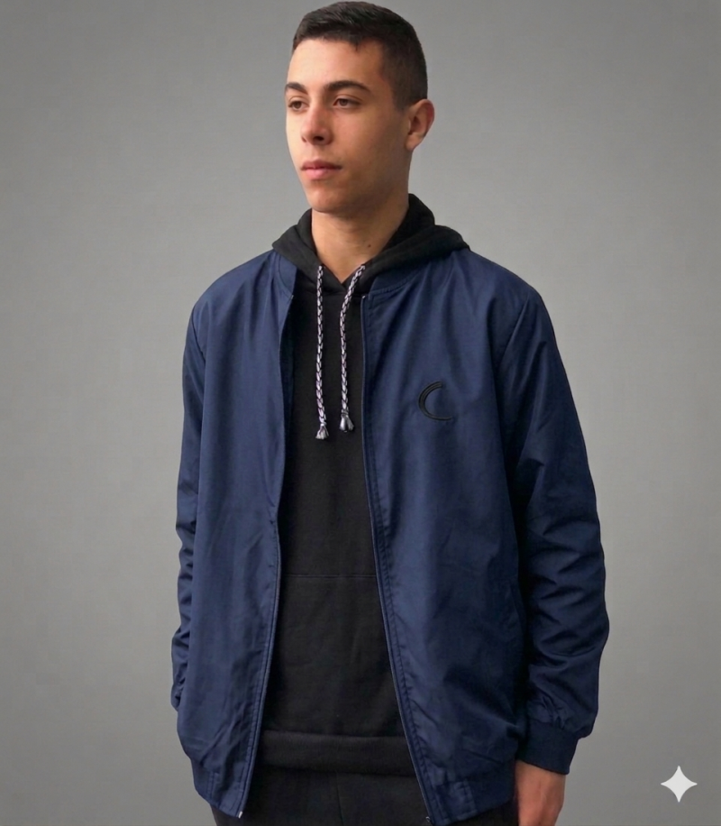 JAQUETA CORTA VENTO DE TACTEL IMPERMEÁVEL