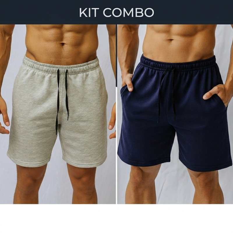 KIT 2 BERMUDA MASCULINA