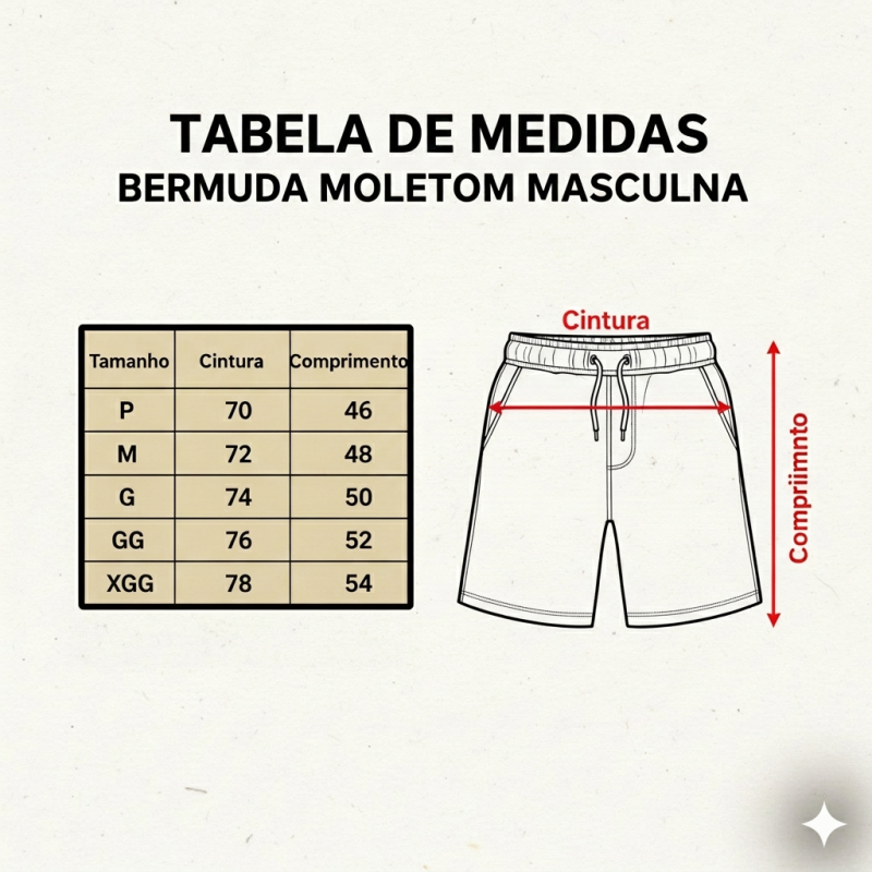 KIT 2 BERMUDA MASCULINA