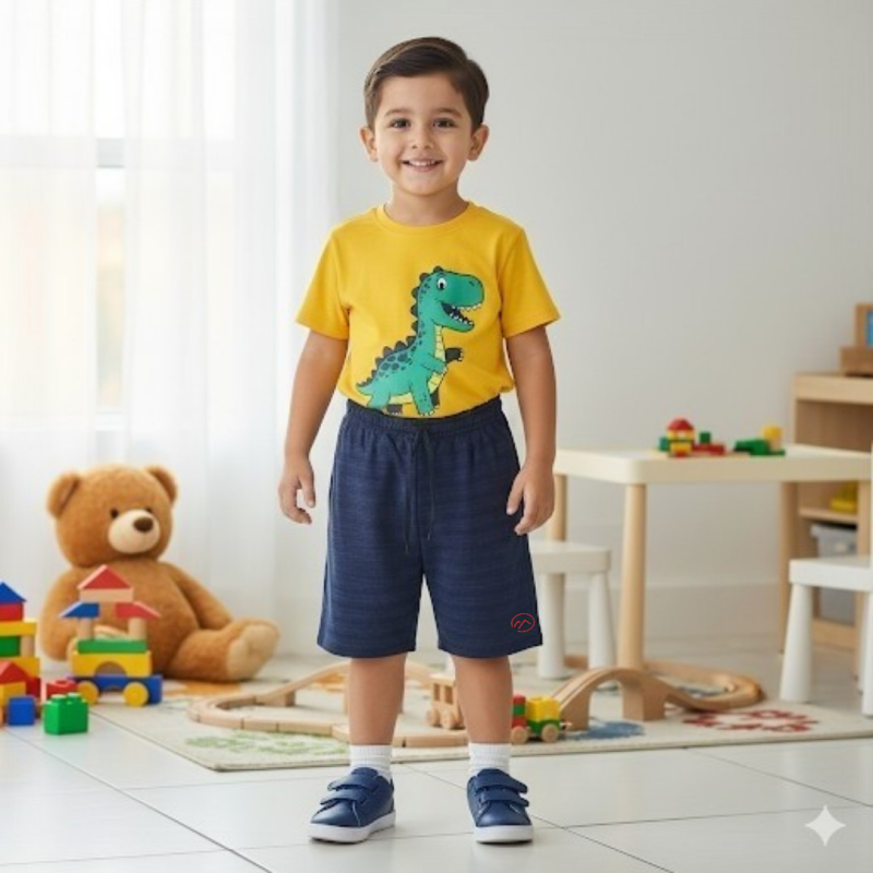 Kit 5 Bermudas Shorts Masculino Infantil