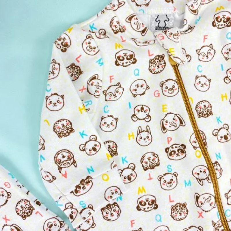 Conjunto Macacão e Touca Infantil