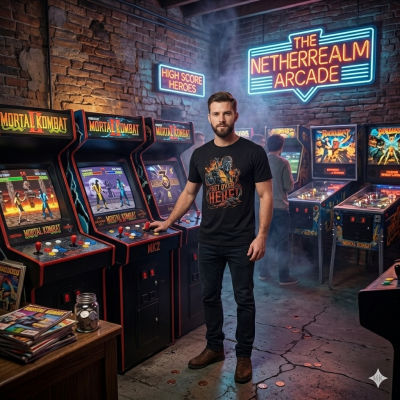 Camiseta Scorpion Mortal Kombat