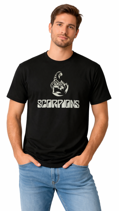 Camiseta Scorpions - Clássico & Scorpion Silver