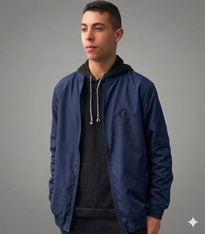 JAQUETA CORTA VENTO DE TACTEL IMPERMEÁVEL