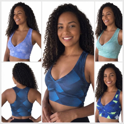 KIT 04 TOP FITNSS ESTAMPADO