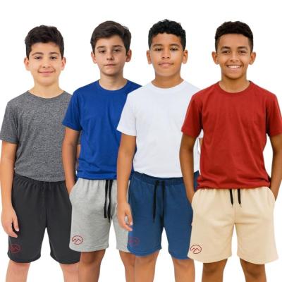 kit 3 Bermuda infantil Moletom