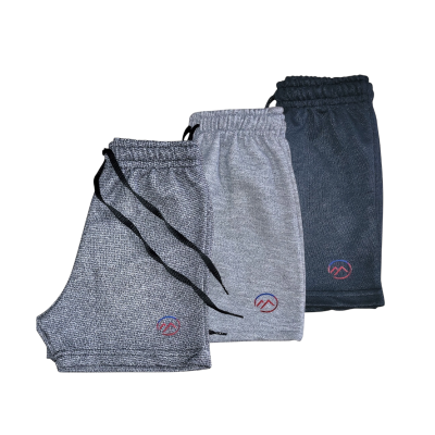 kit 3 Bermuda infantil Moletom